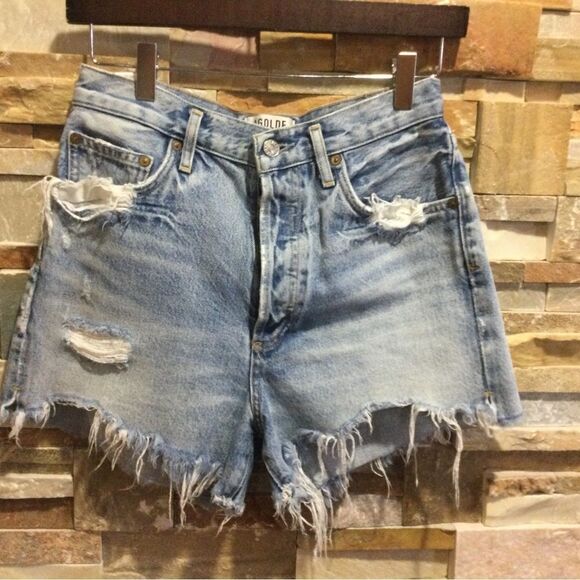 AGOLDE Denim Shorts - Picture 1 of 8